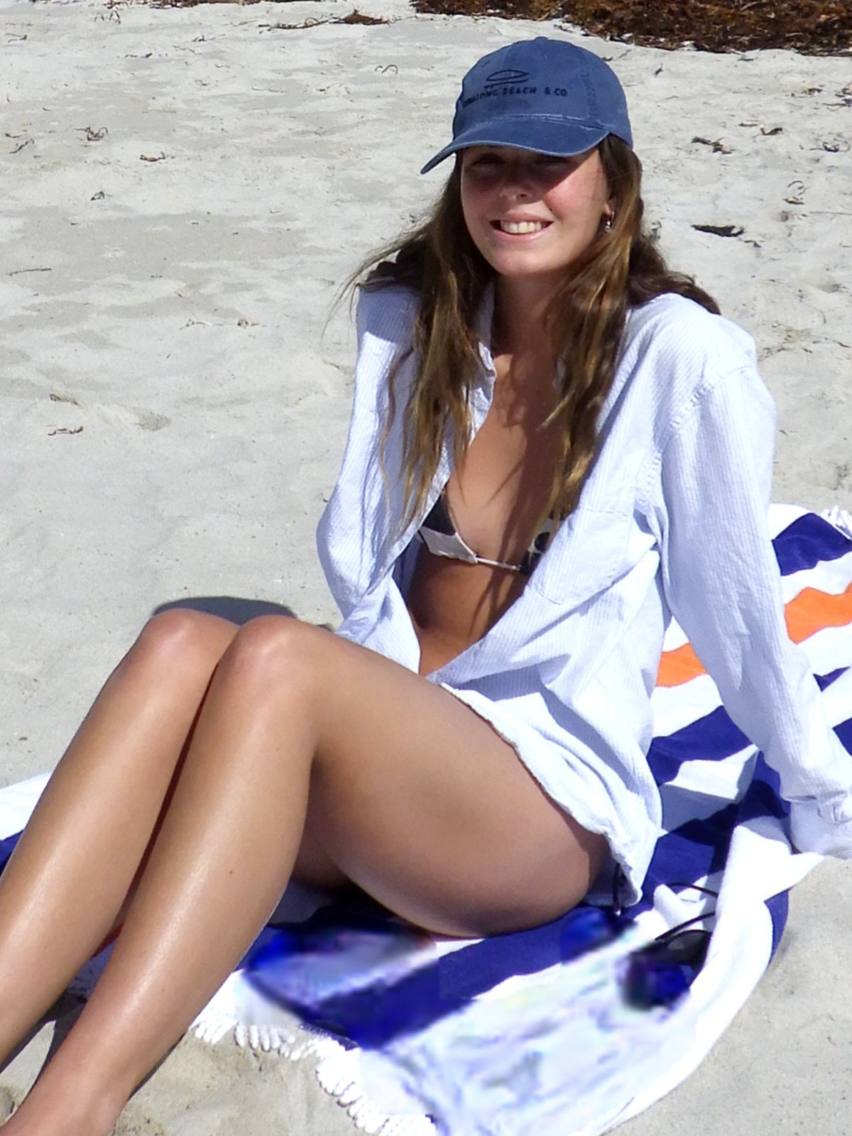 Denim Branded Cap - Black