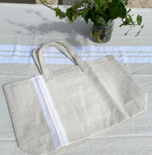 White Stripe - Tote Bag
