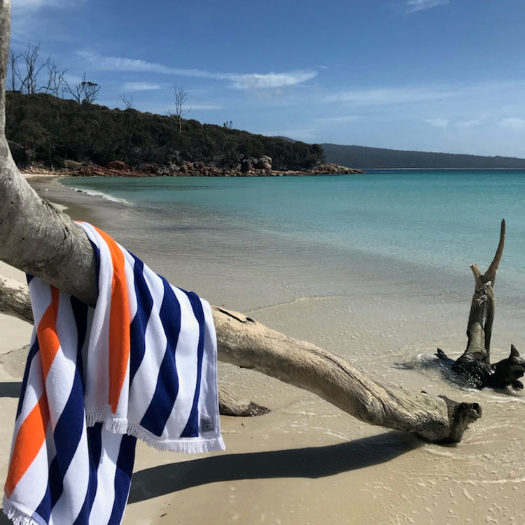 Nautical Stripe Beach Towel