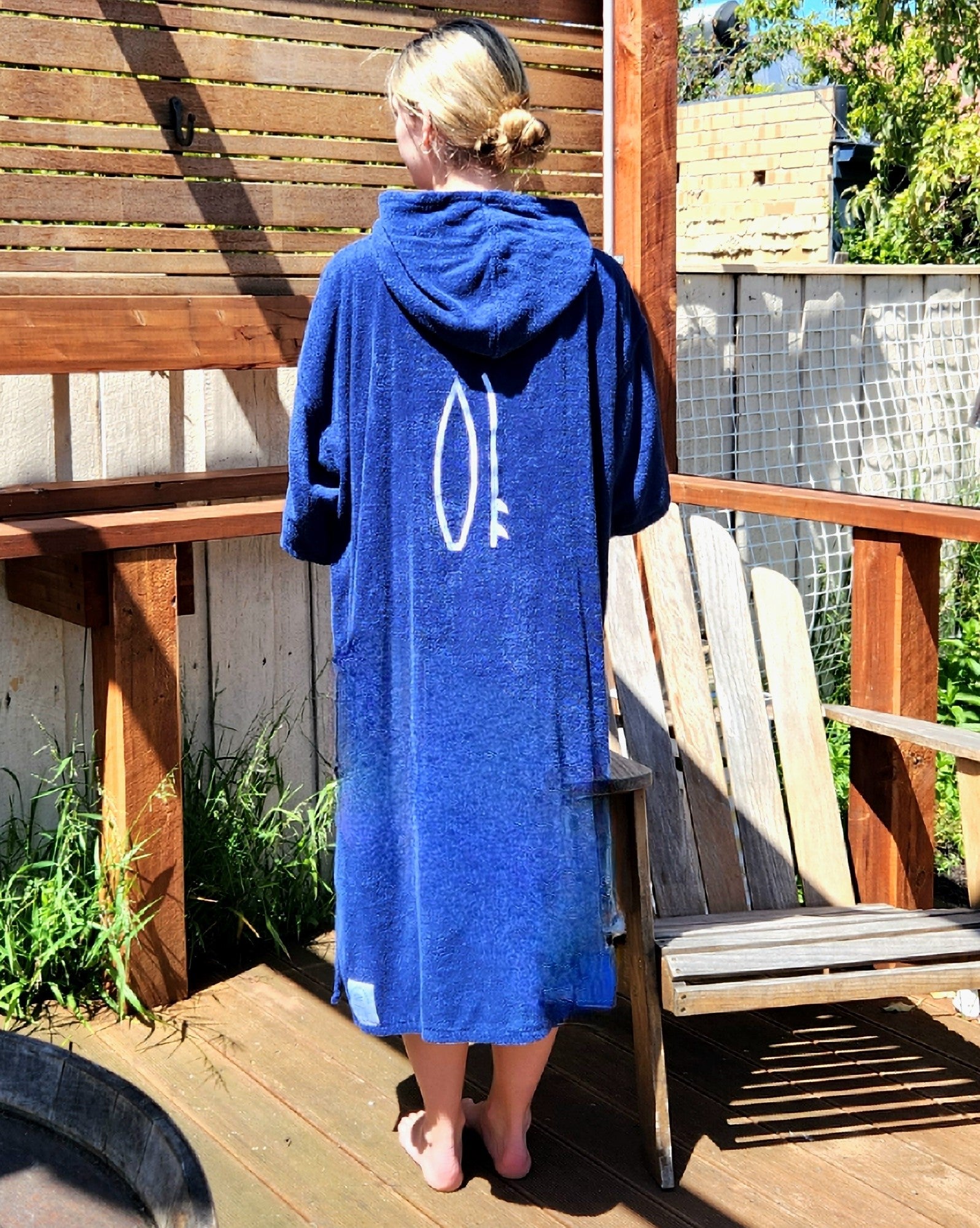 DENIM BLUE BEACH PONCHO