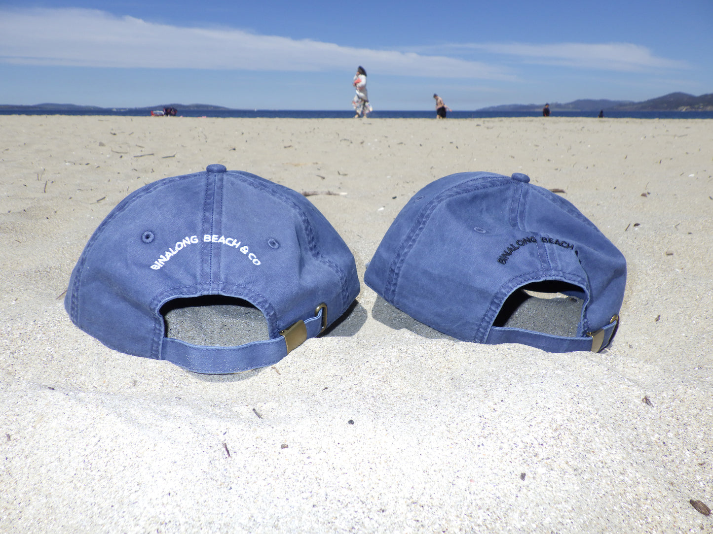 Denim Branded Cap - White