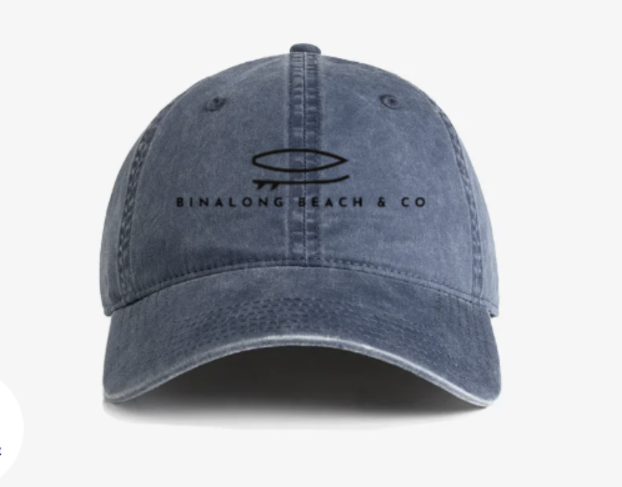 Denim Branded Cap - Black