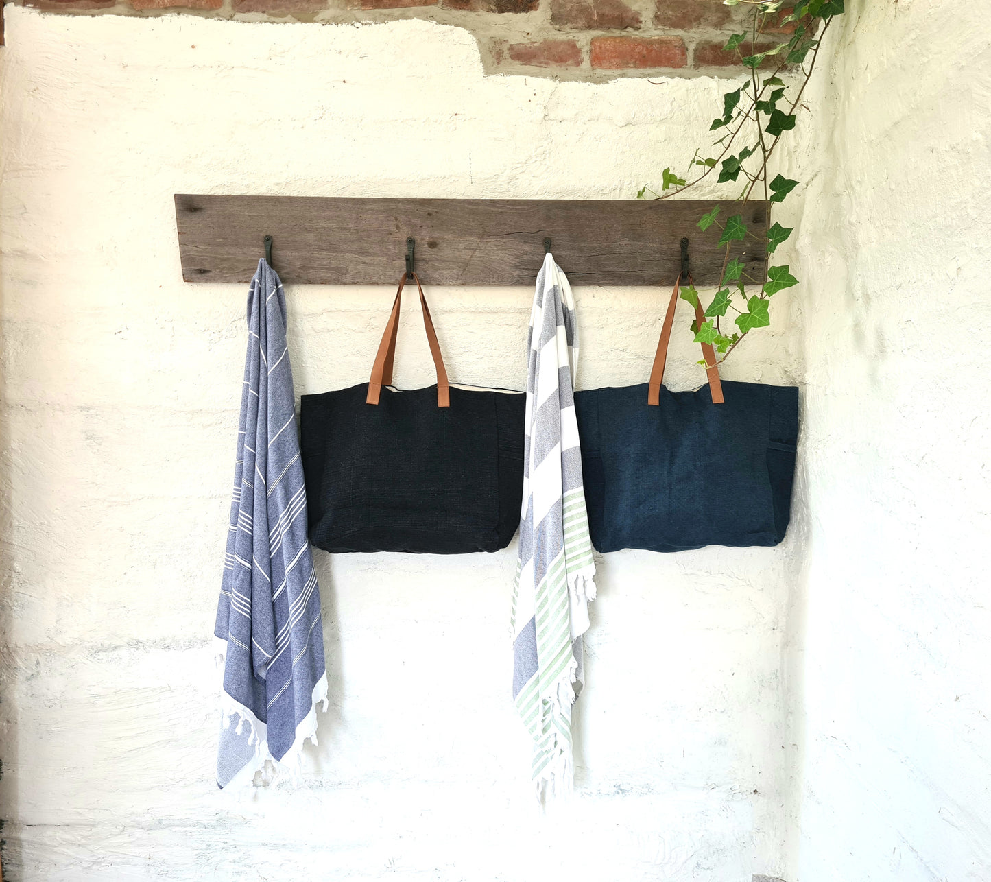Charcoal - Washed Canvas Tote Bag